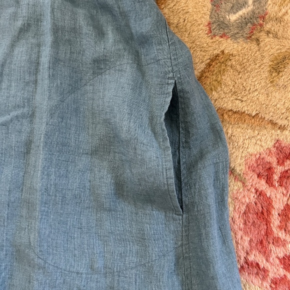 Pure J. Jill Linen Tank Maxi Dress – Size Large – Blue-Green – EUC - Picture 8 of 9